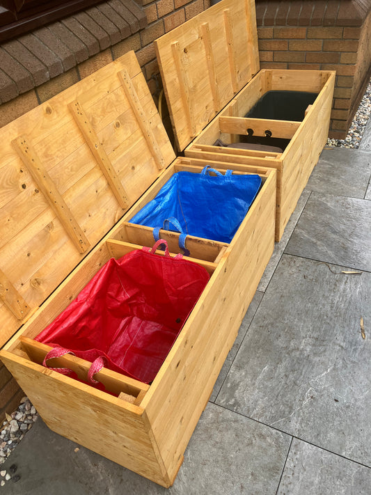 Two Recycling Storage Benches Cardiff