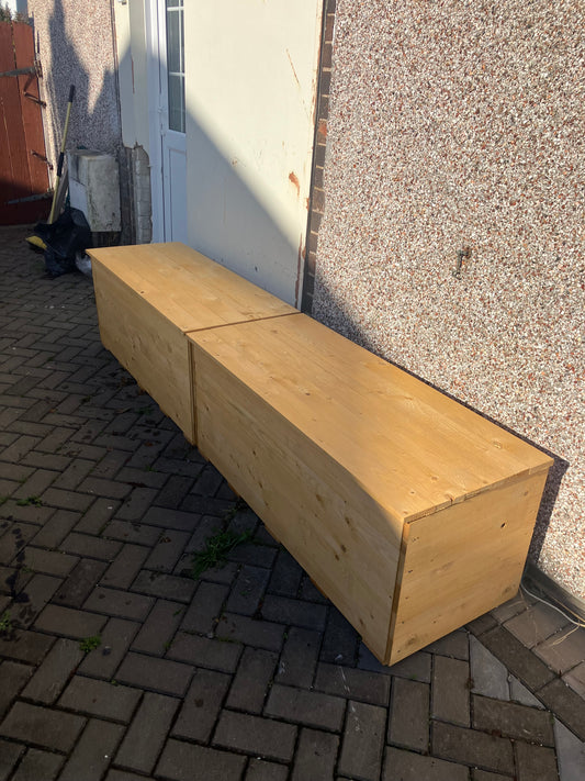 Two Recycling Storage Benches Cardiff
