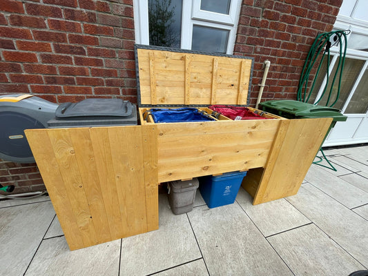 Double Decker with  EPDM LID plus Wheelie Bin Screens